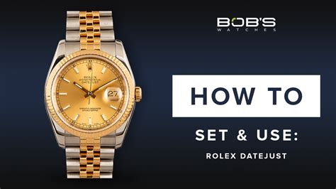 how to change rolex datejust time|adjust date on Rolex Datejust.